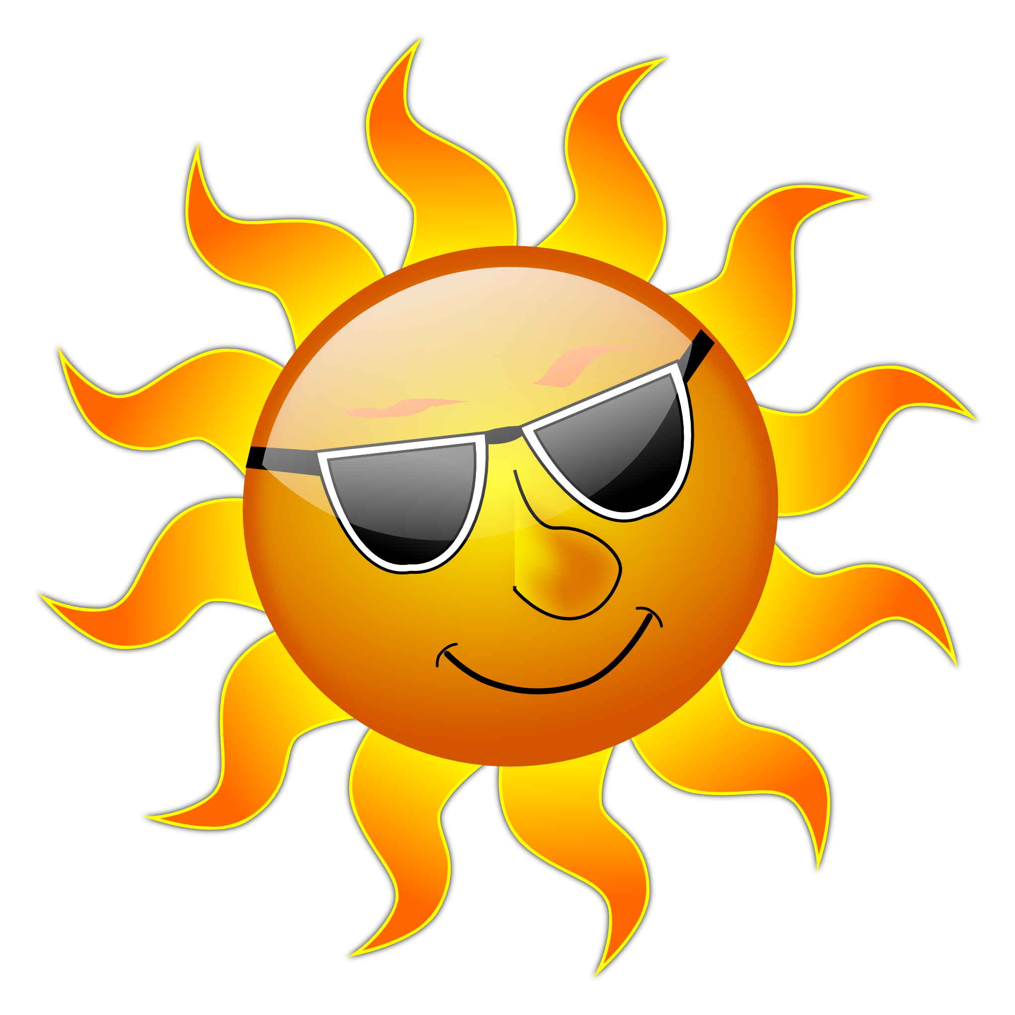 Sun Cartoon Transparent Background : Sun Smiling Clipart Cliparts