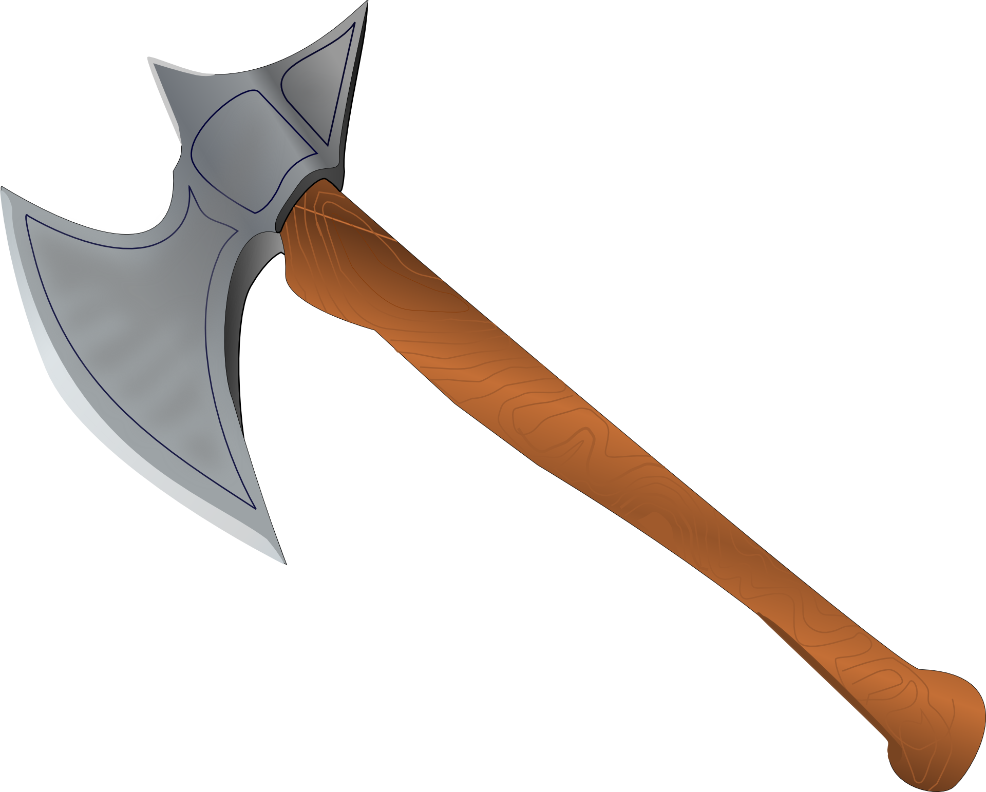 Cartoonish viking axe PNG Image