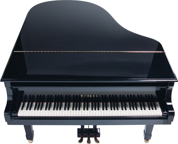 Black yamaha Piano