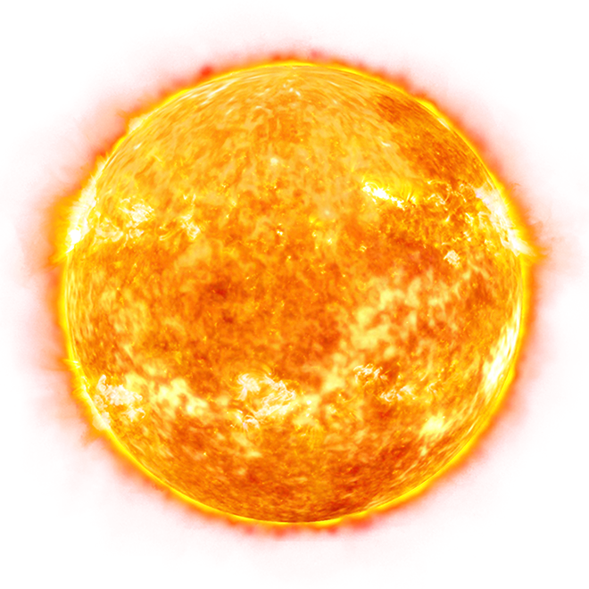Hot Sun PNG Image