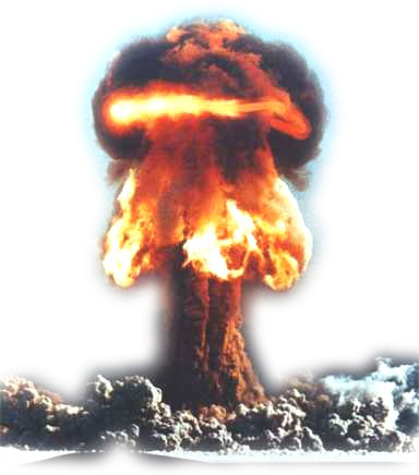 Giant Dangerous Explosion PNG Image