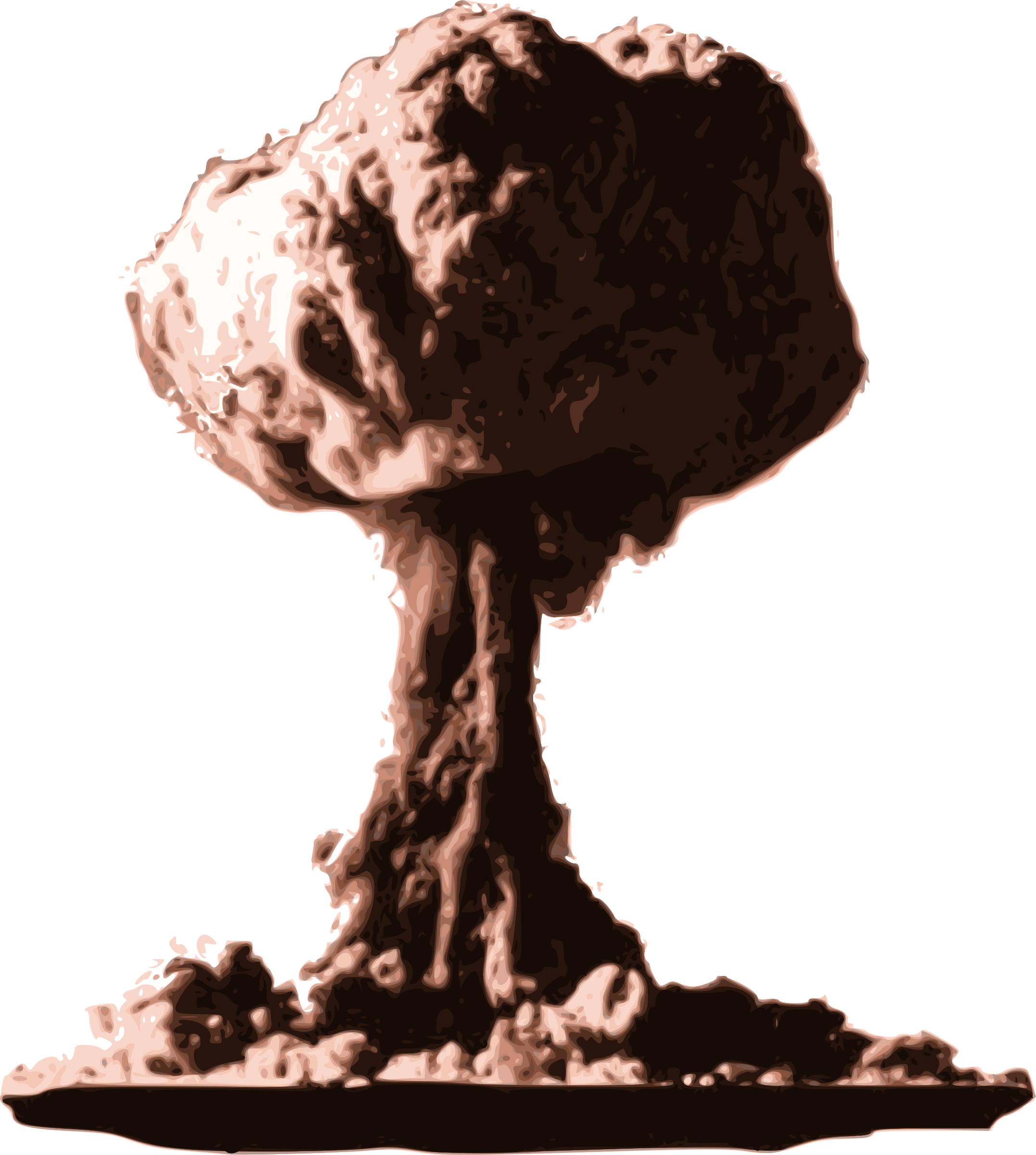 Giant Explosion with Smoke PNG Image