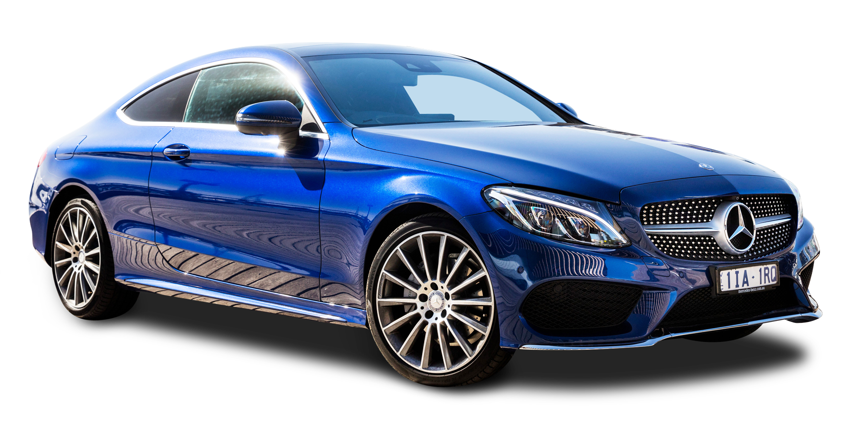 Download Mercedes Benz C Class Blue Car PNG Image for Free