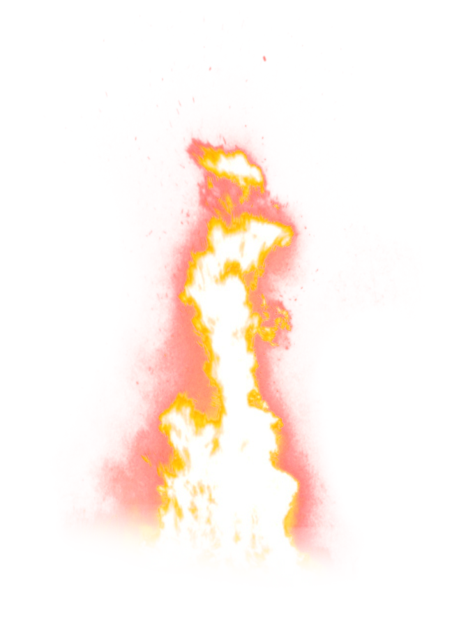 Fire Flame Sparkling PNG Image