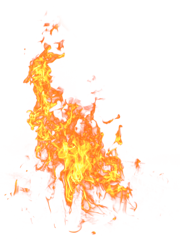 Bright Big Fire Flame PNG Image