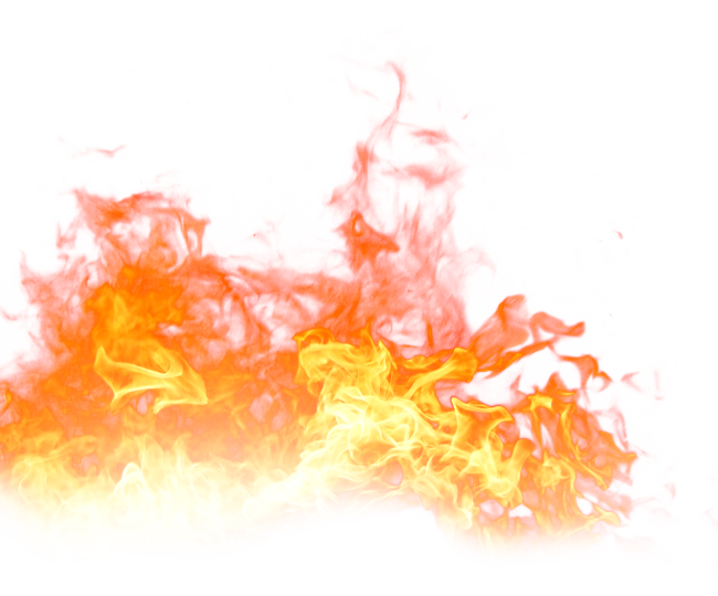 Fire Flaming on the Ground PNG Image