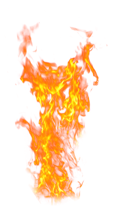 Bright Big Fire Flame PNG Image