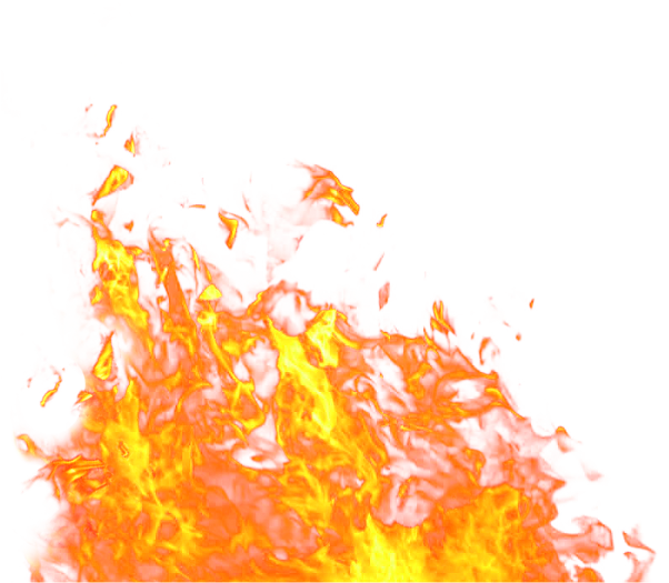 Fire Flame on Ground Big PNG Image