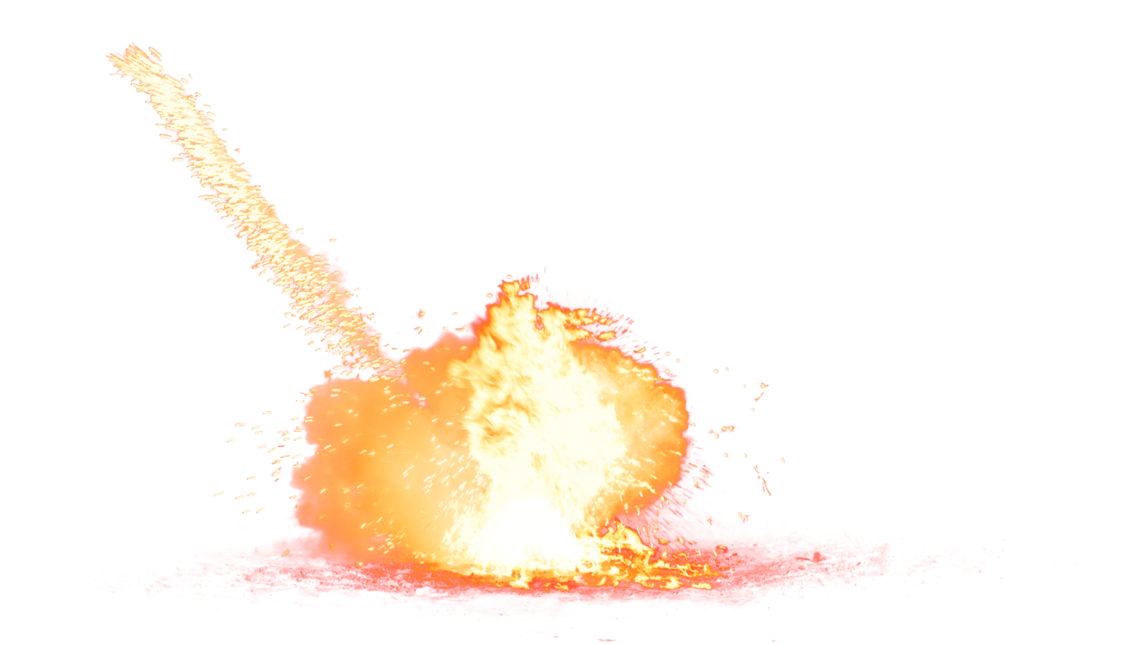Big Fire Explosion PNG Image