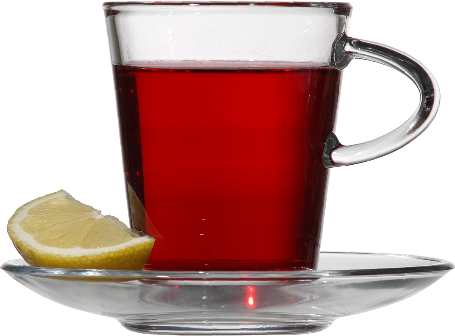 Red Tea with Lemon PNG Image