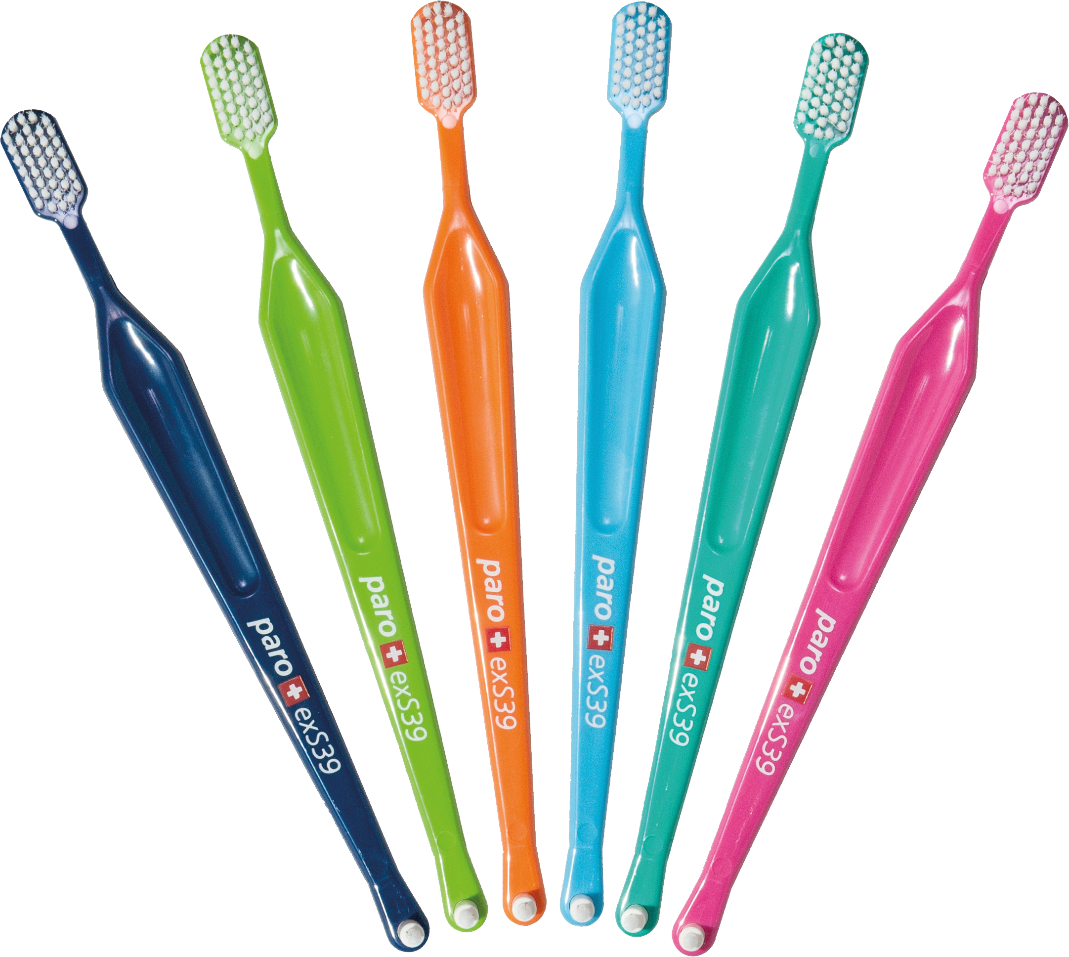 multicolored toothbrush