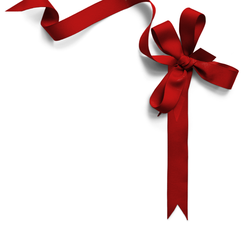 Red Festive Ribbon PNG Image