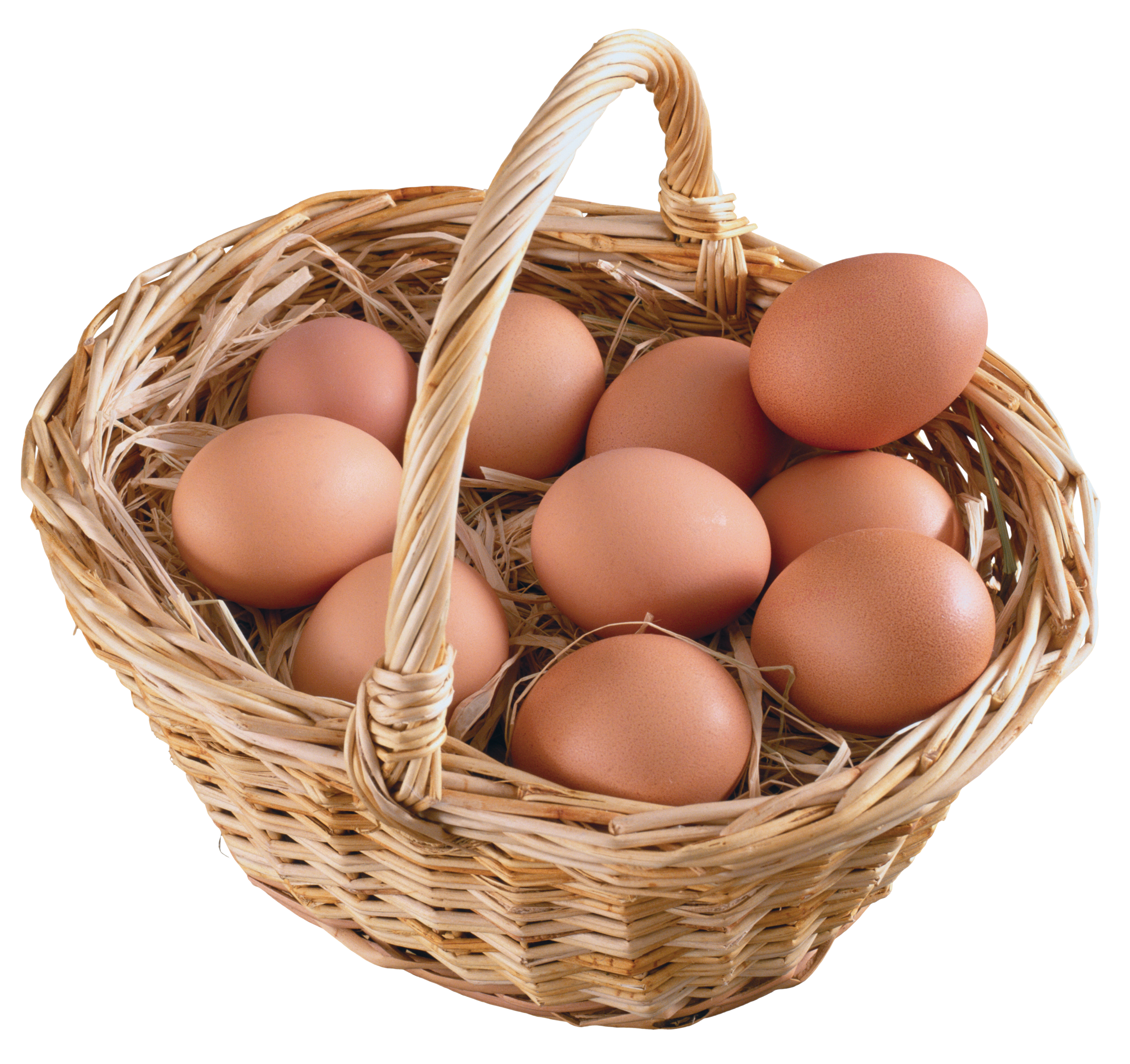 Basket  Full of eggs PNG Image