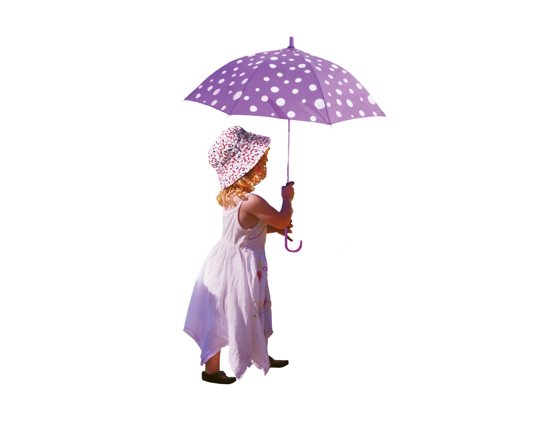 A girl with an umbrella PNG Image