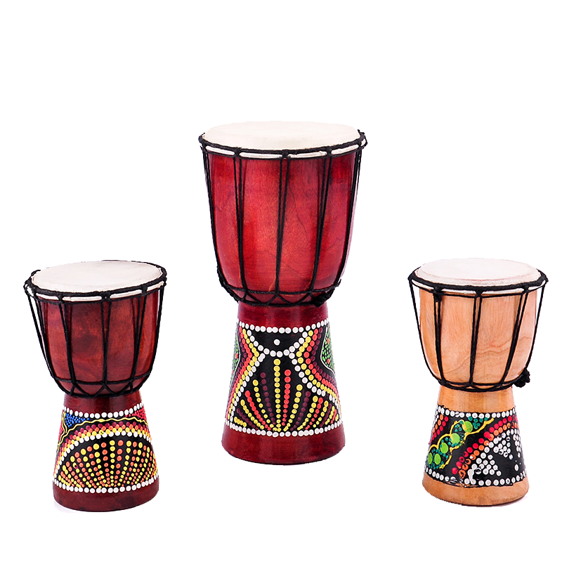 Three African Drums PNG Image