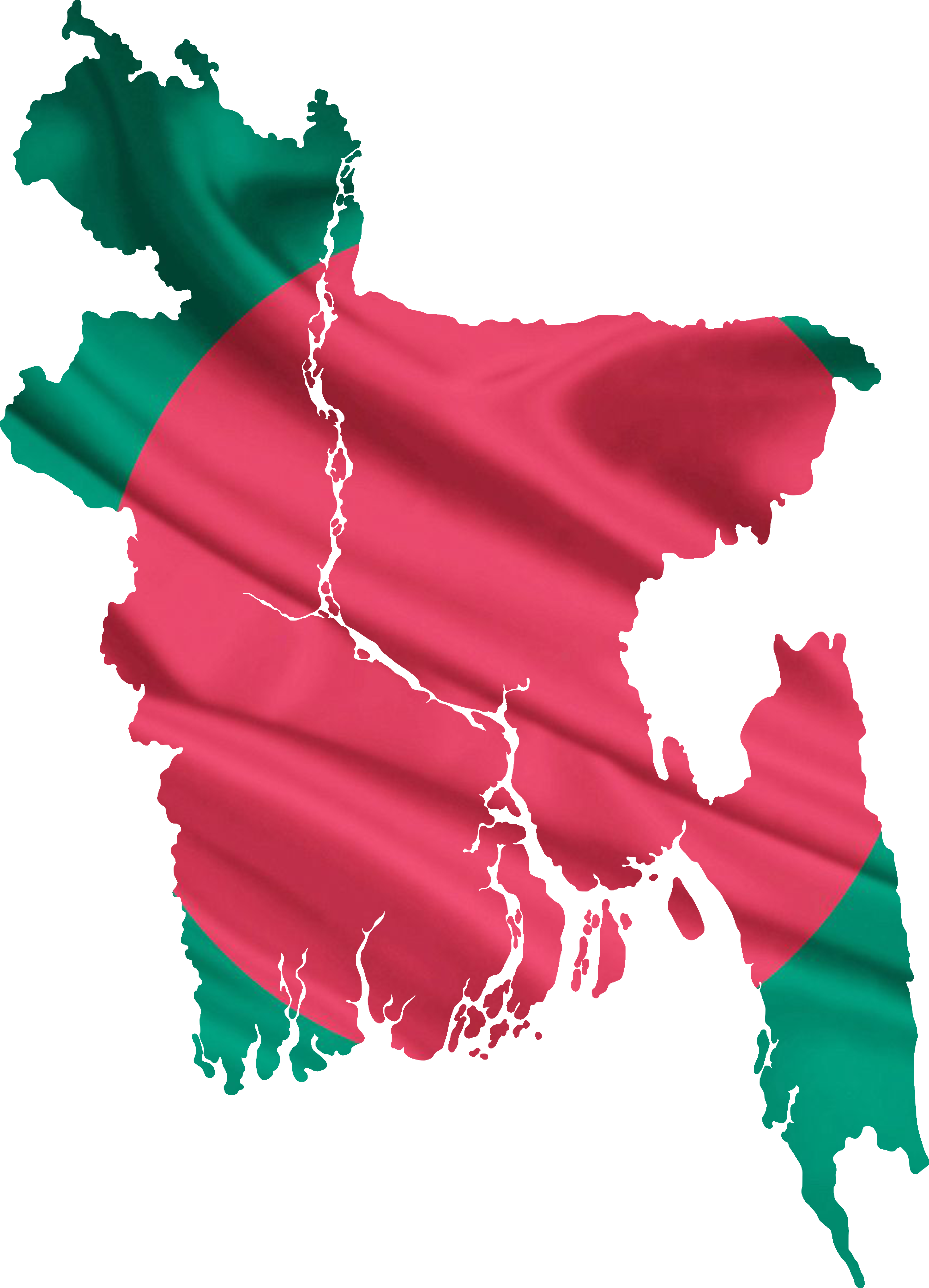 Bangladesh flag & map PNG Image