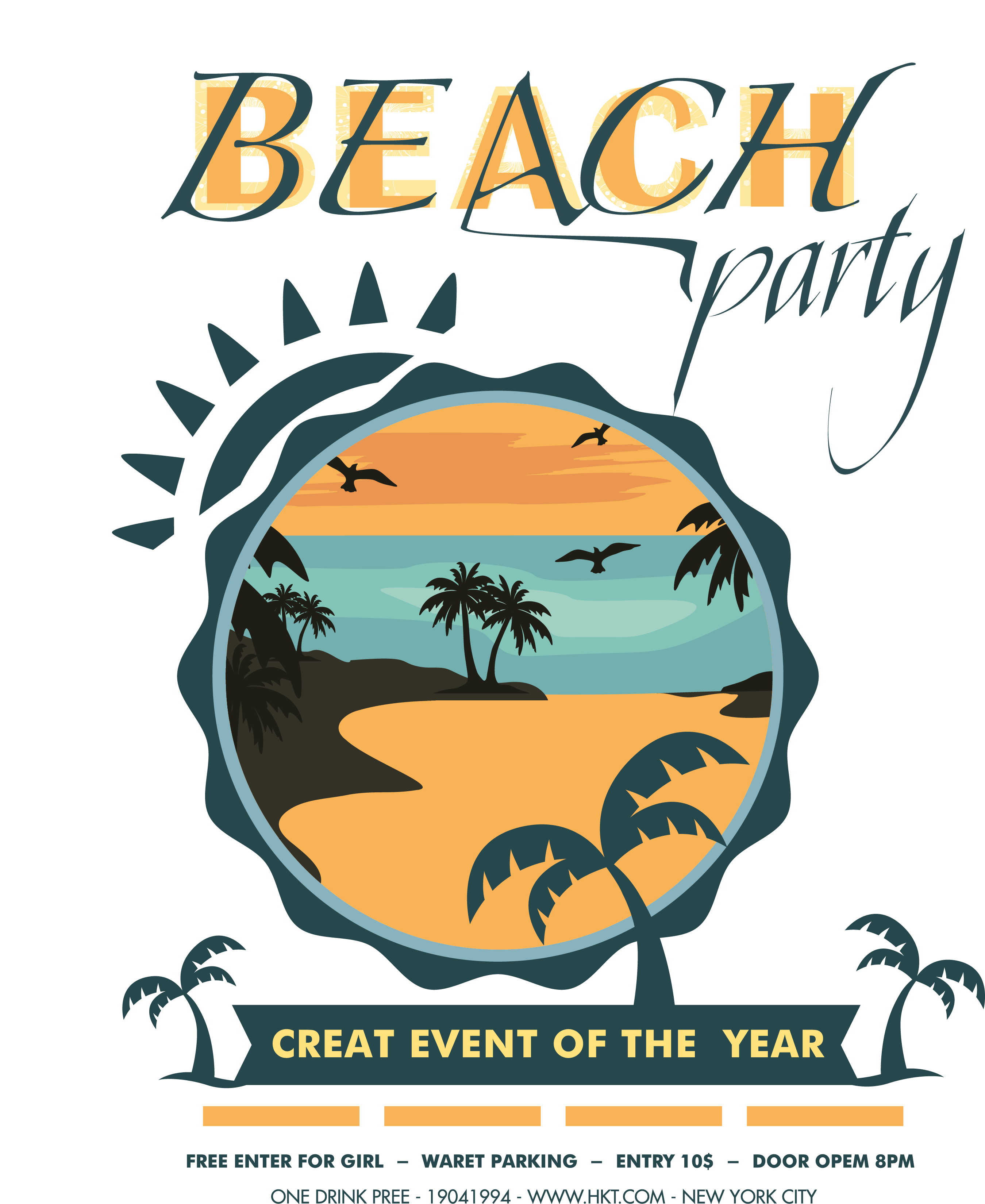 Beach Party PNG Image
