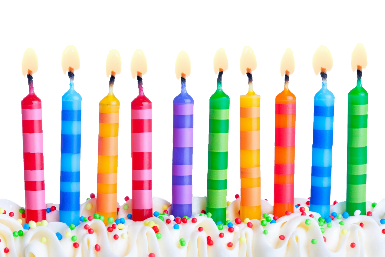 Birthday Candles PNG Image