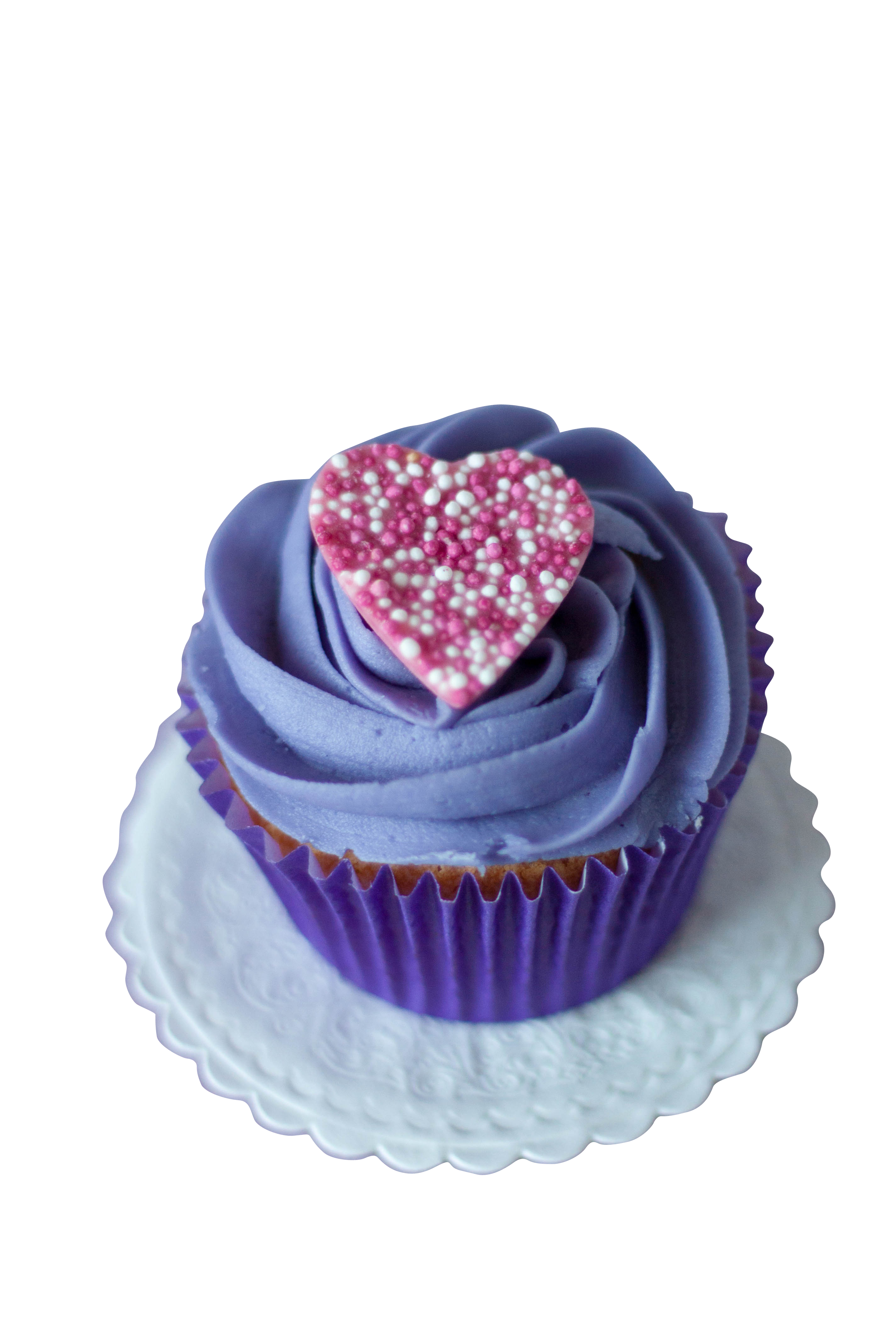 Blue Velvet Cupcake PNG Image