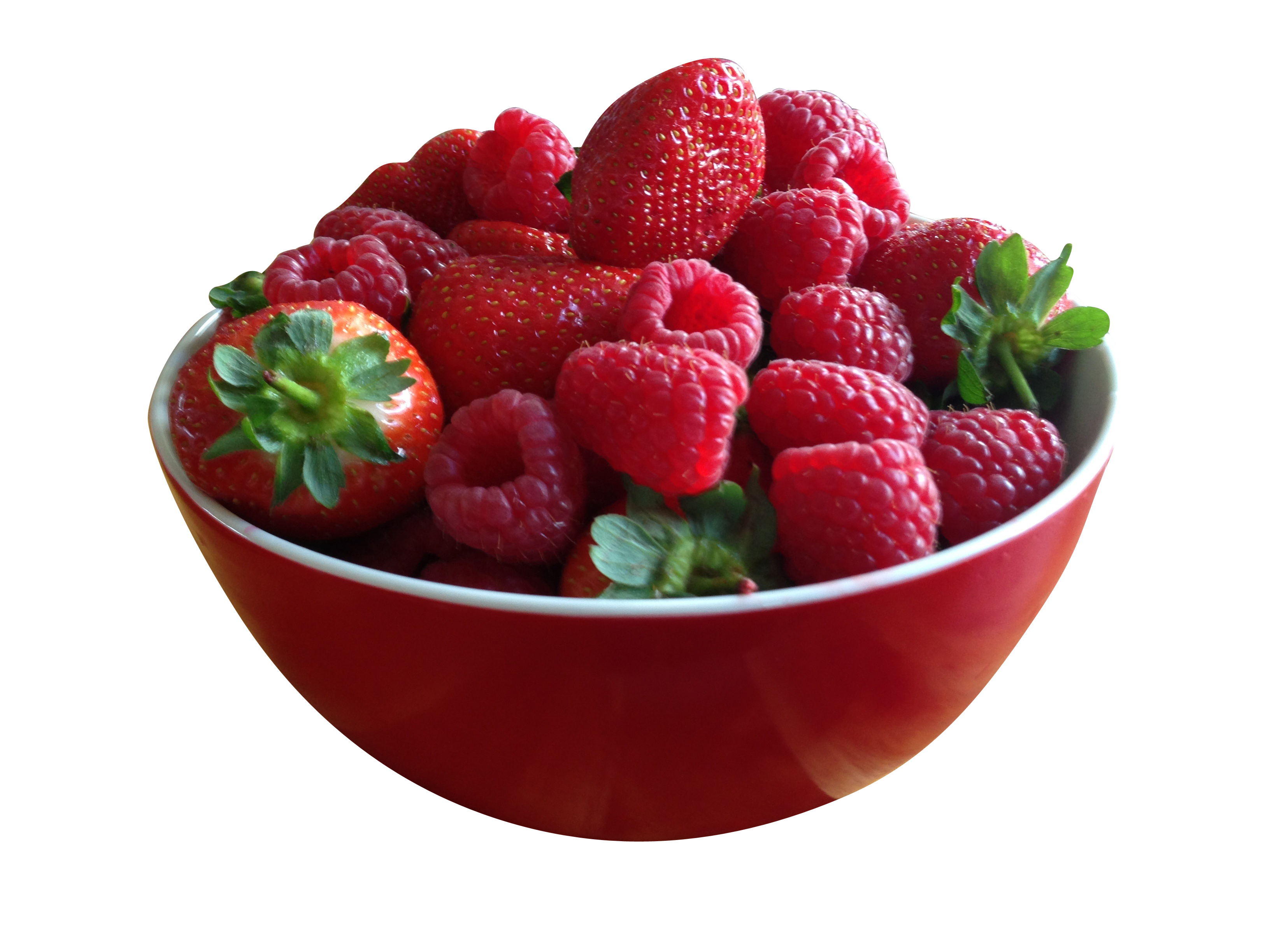 Bowl Full of Strawberries PNG Image