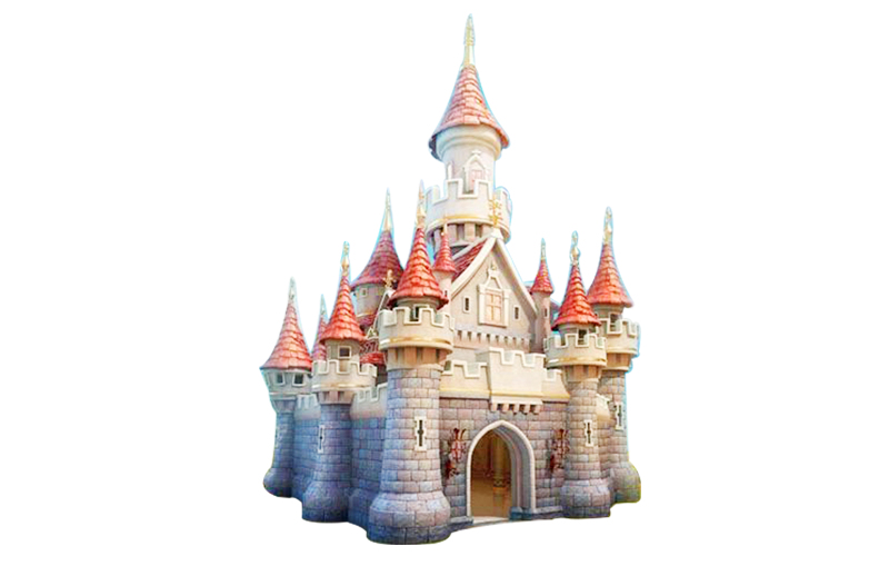Drawing of a Castle PNG Image