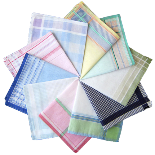 Checkered cotton handkerchief PNG Image