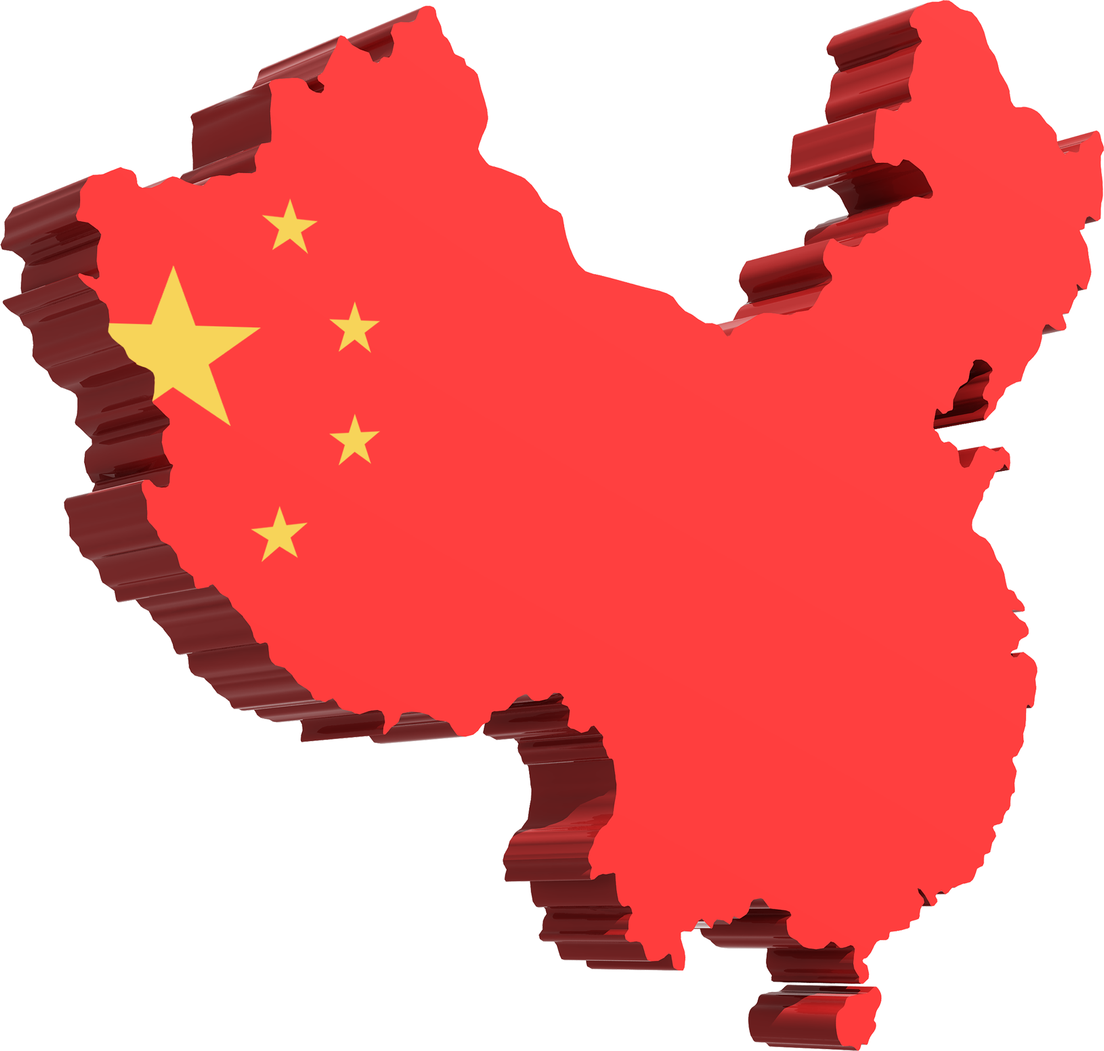 map of china/flag of china