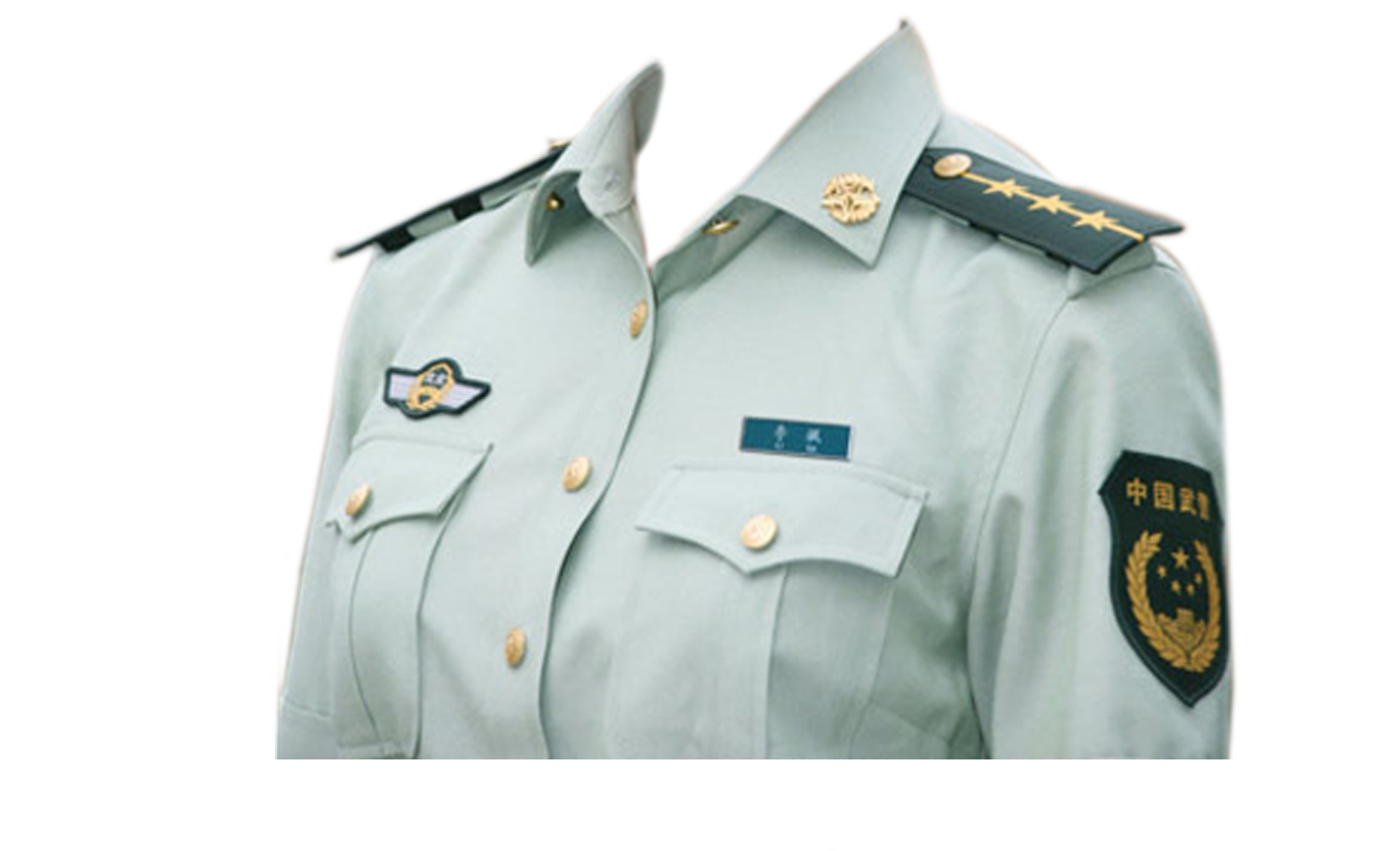 Chinese Police Uniform PNG Image