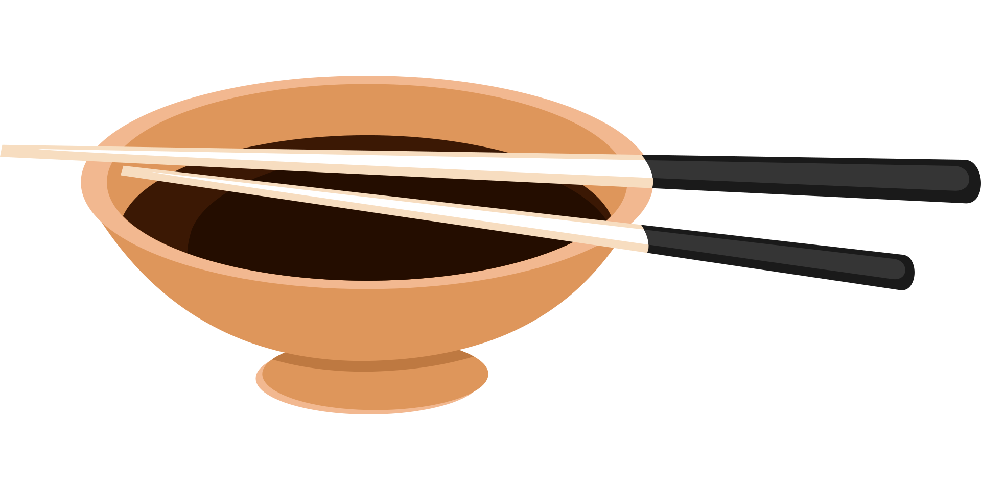 Chopsticks on a Bowl PNG Image
