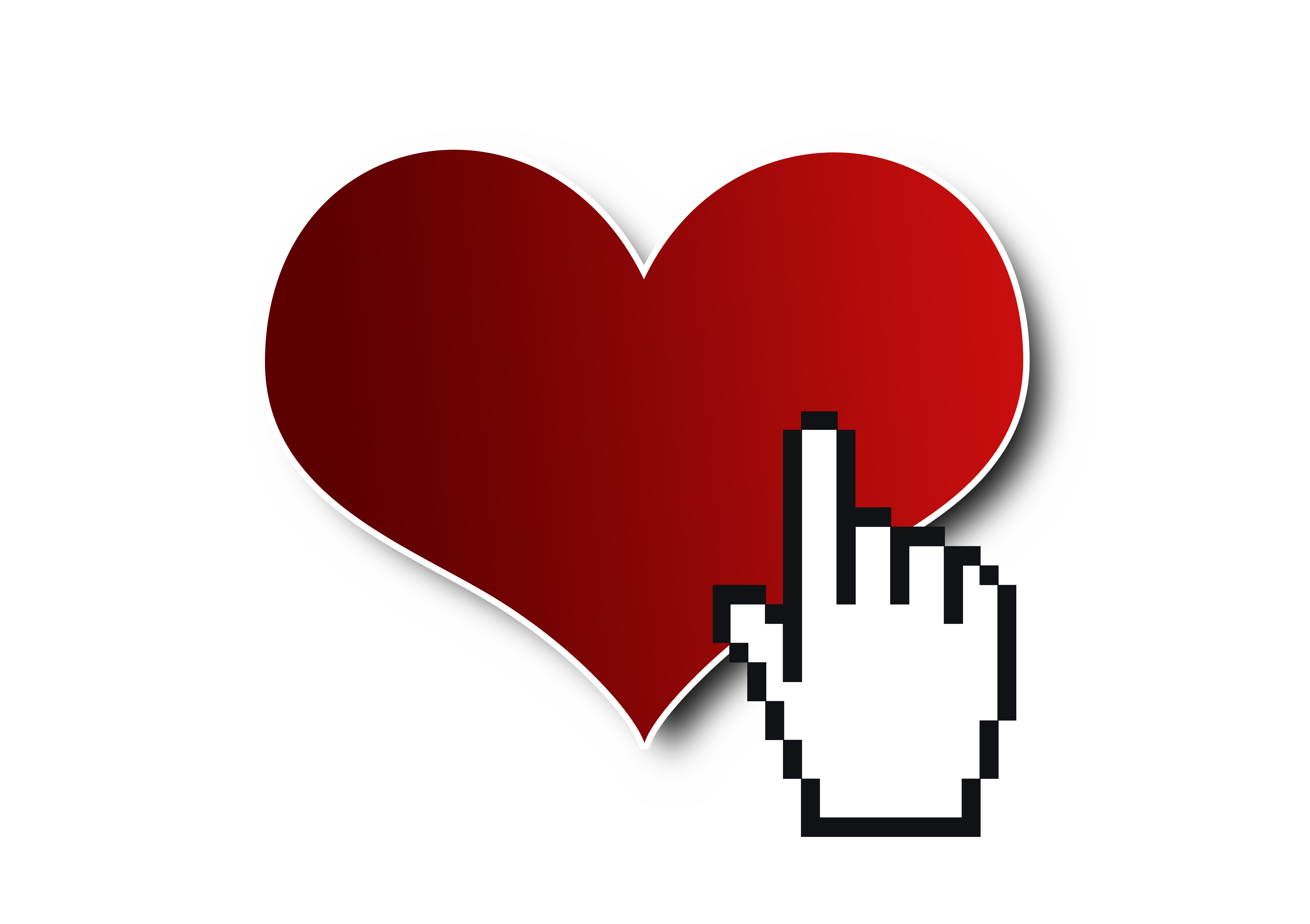 Click on Heart PNG Image