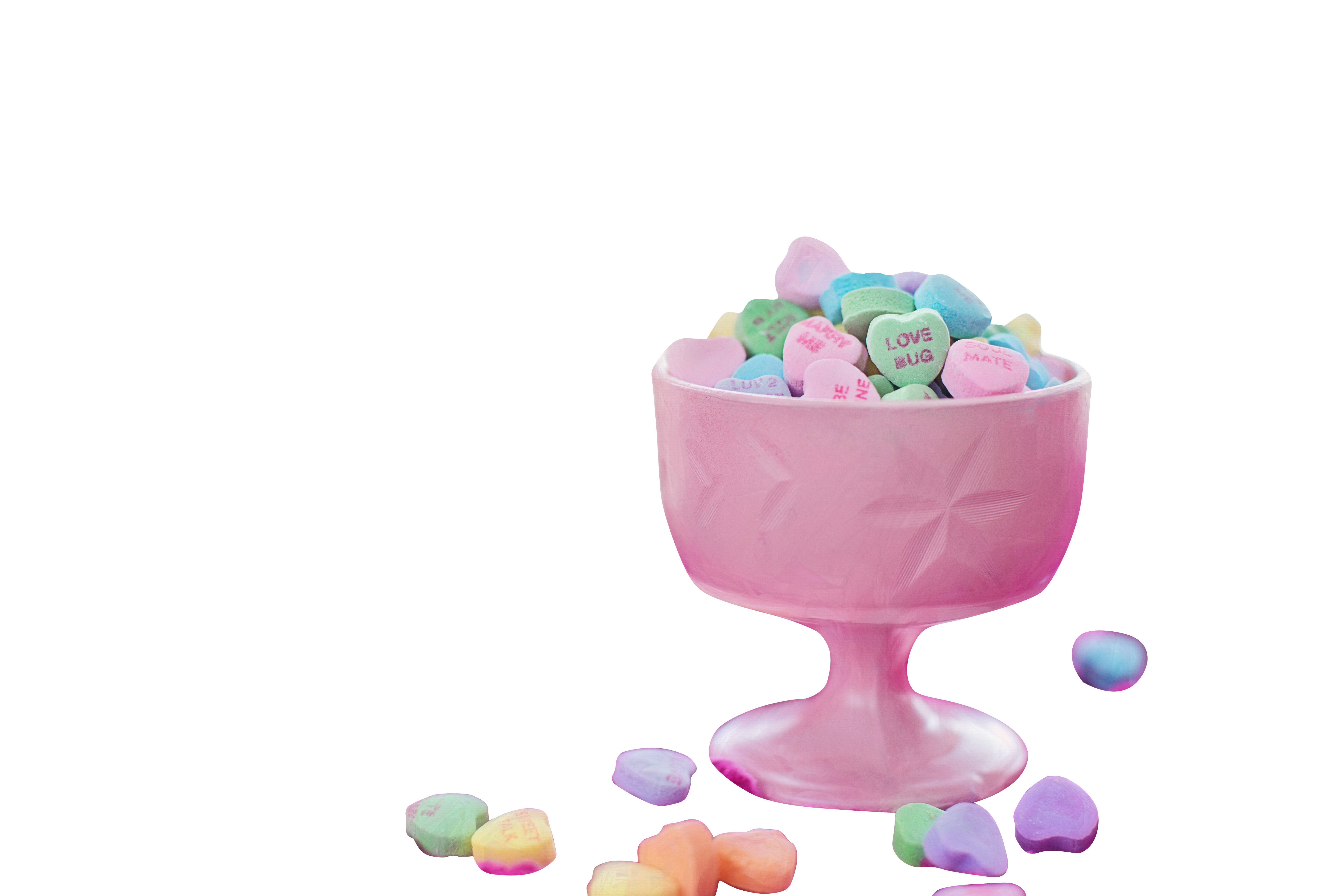 Colorful heart candies PNG Image