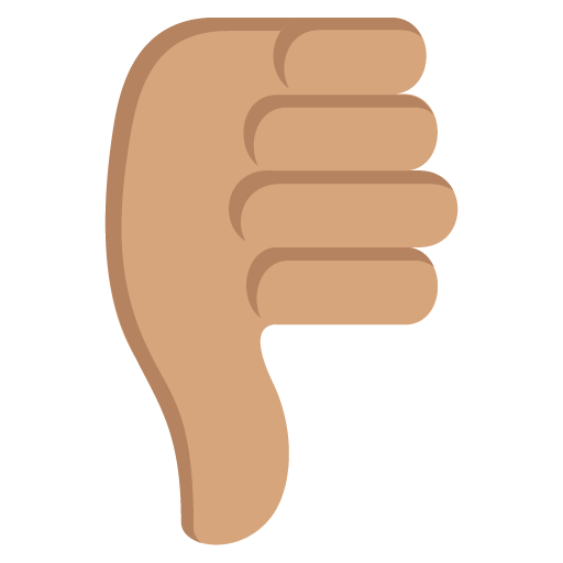 Dislike Symbol Emoji Pointing down