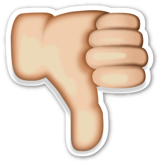 Dislike Thumb Emoticon