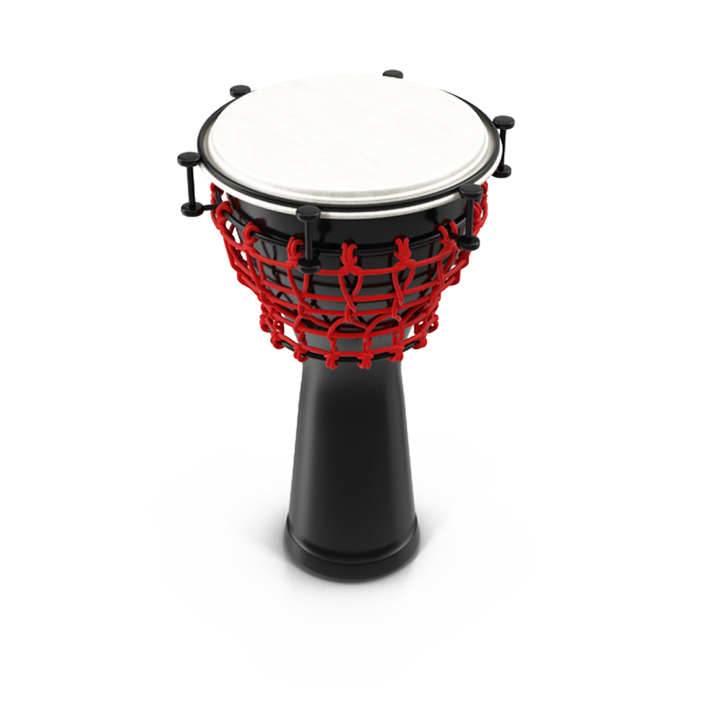 Black Red and White Percussion PNG Image