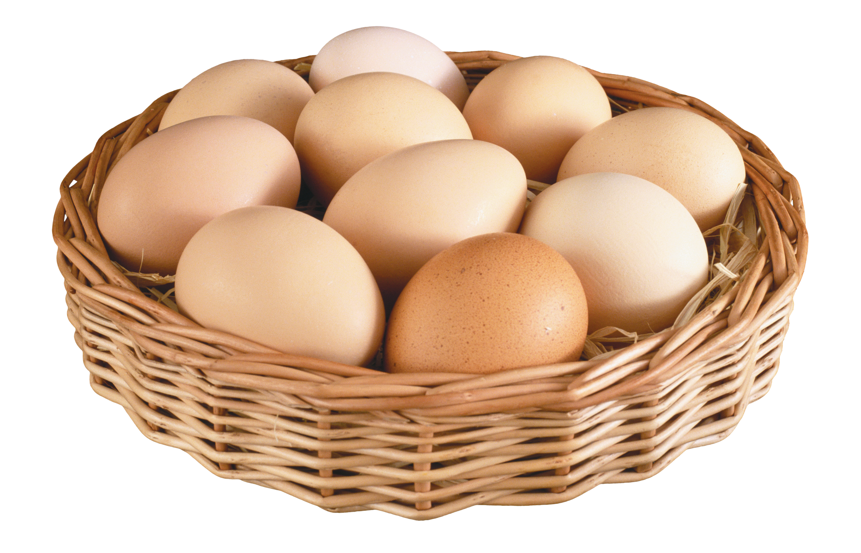Eggs in Basket PNG Image