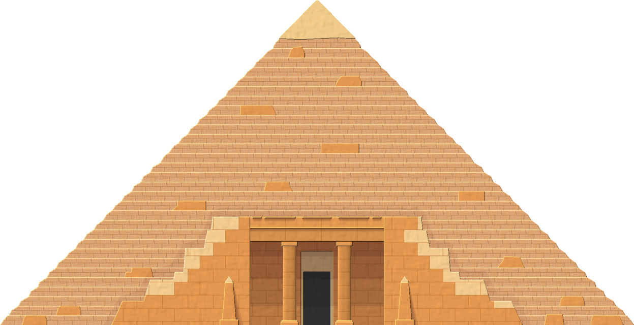 two dimensional pyramid - egypt