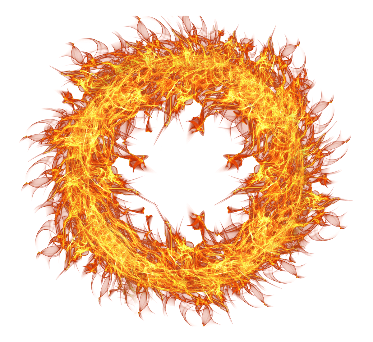 Fire Flame Circle PNG Image