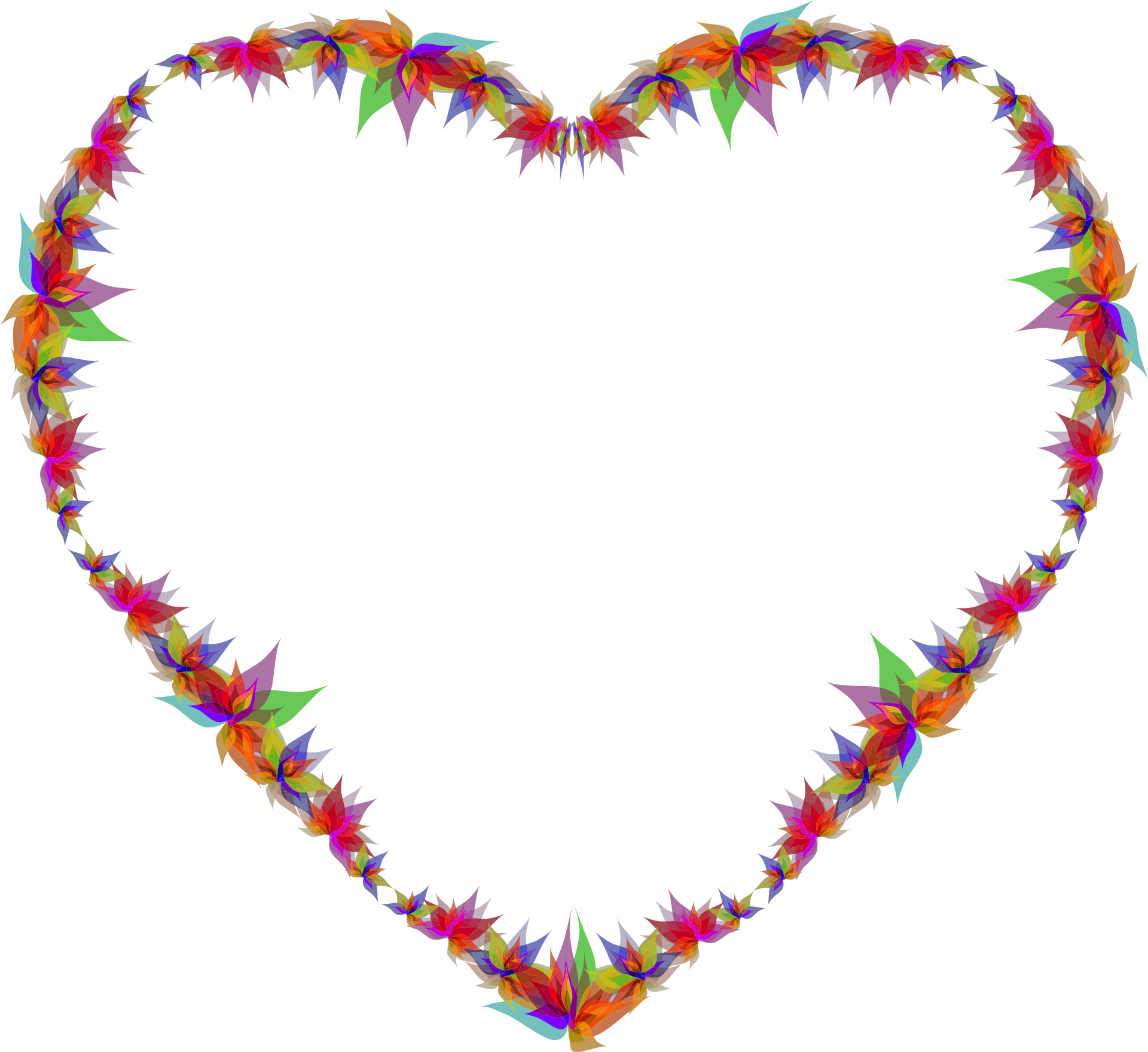 Flower Heart PNG Image