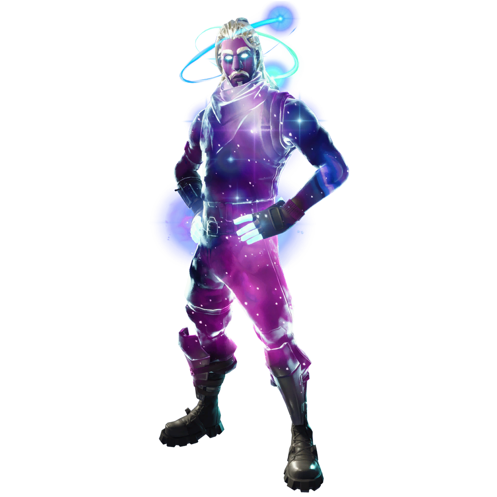 Fortnite Galaxy Skin With Effects PNG Image