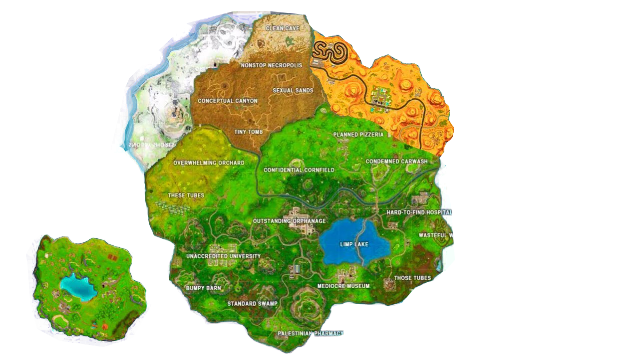 Download Fortnite New Season 7 Map Png Image For Free