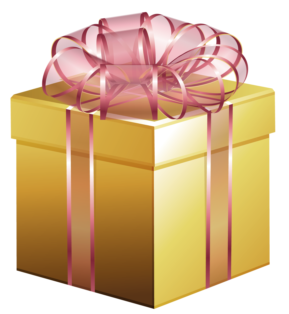 Golden Gift Box PNG Image PurePNG Free transparent CC0 PNG Image