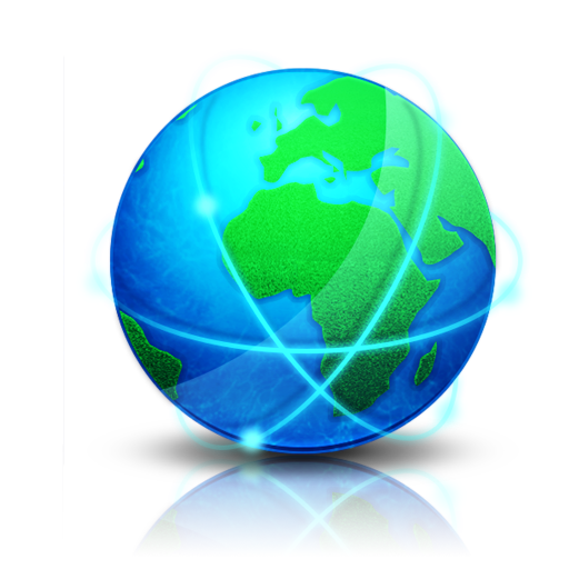 Blue and Green Globe  PNG Image