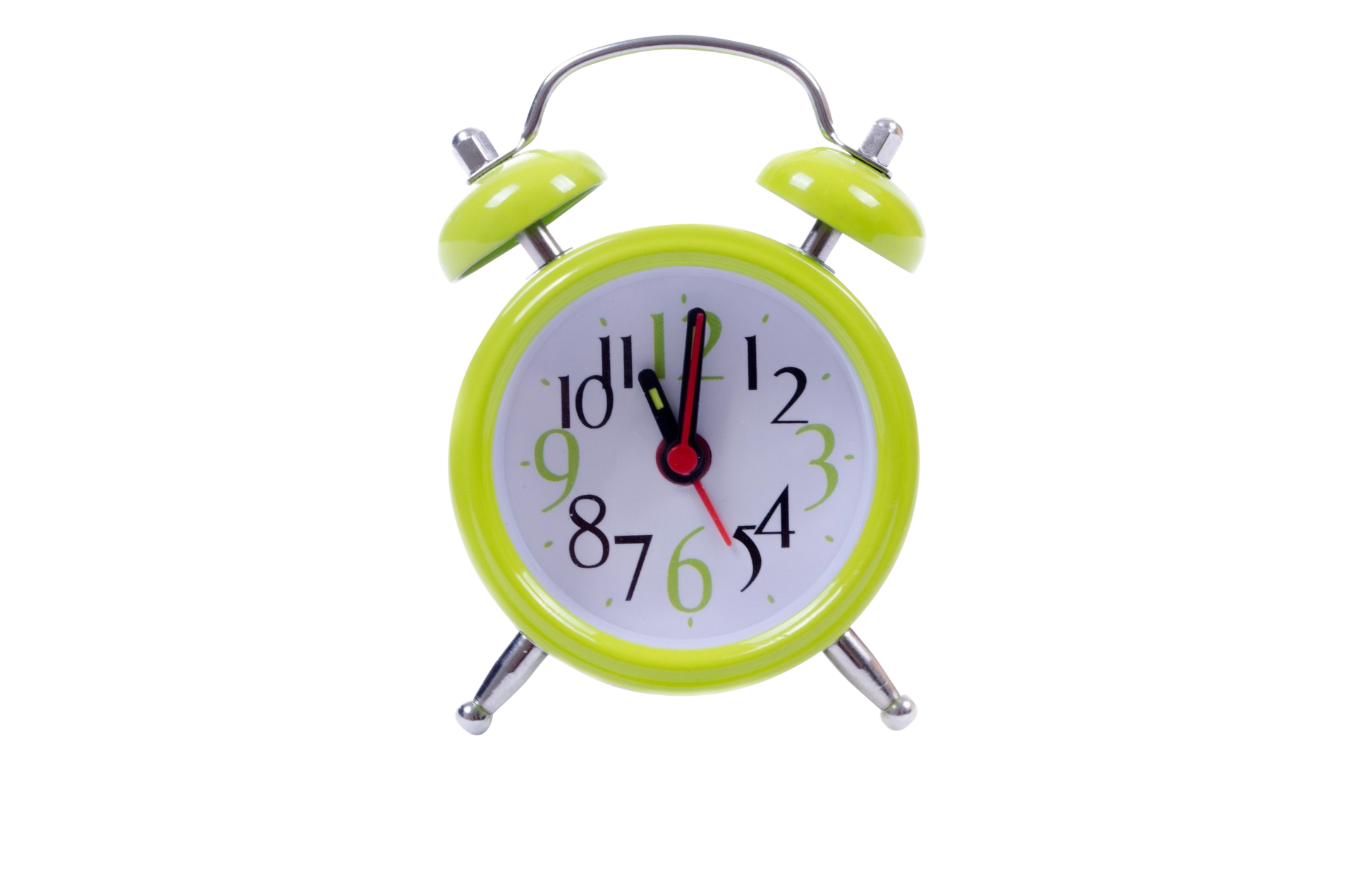 Green Cute Clock PNG Image