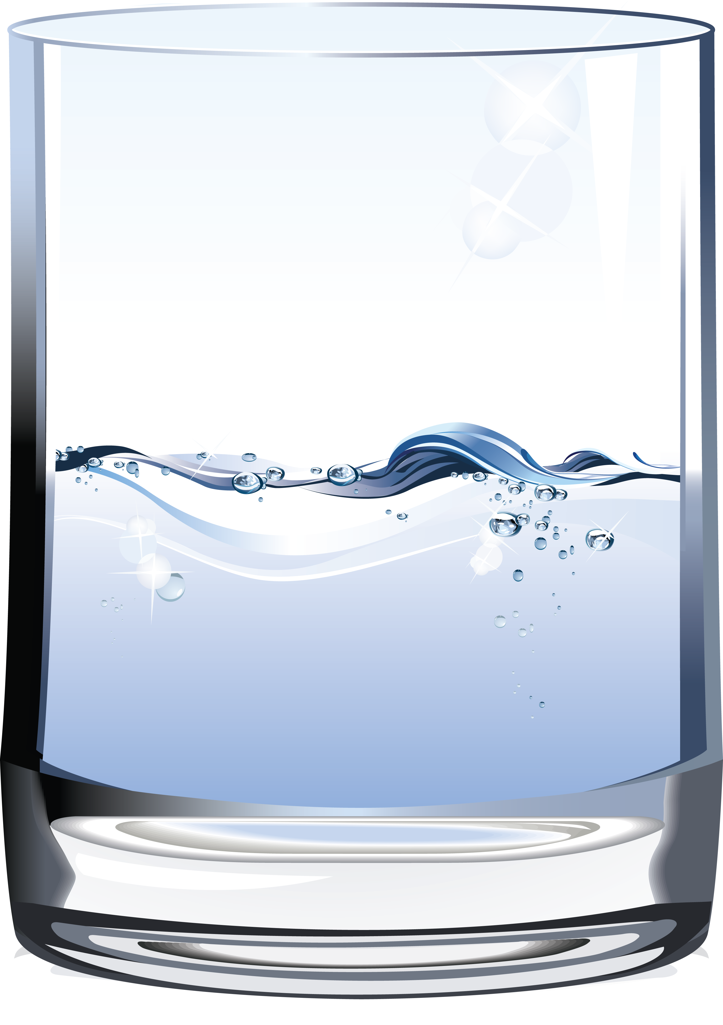 Half Water Glass PNG Image
