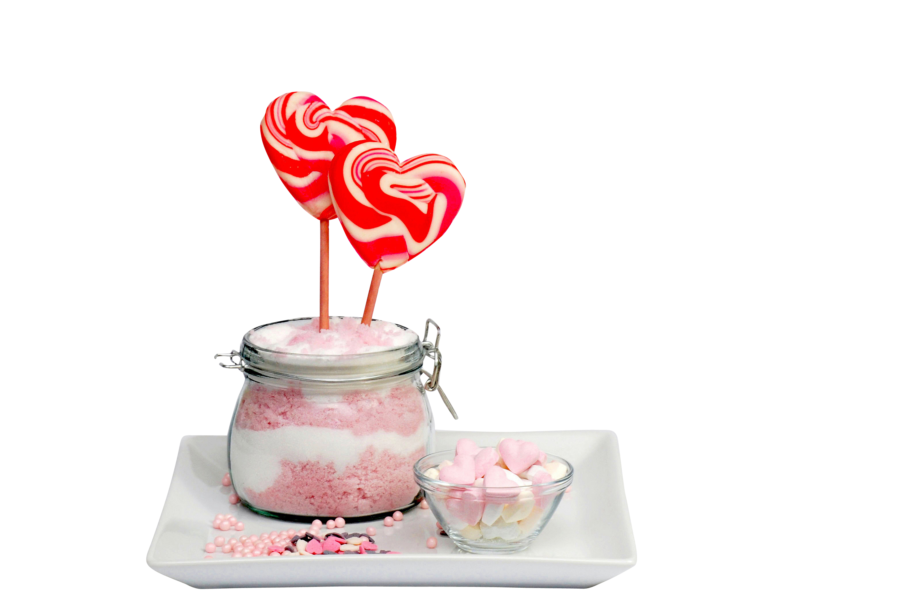 Heart candies and Marshmallow PNG Image
