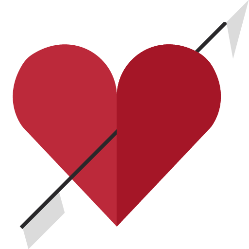 Heart with Arrow PNG Image