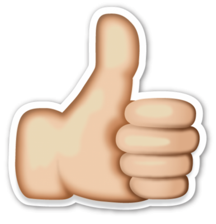 Like Emoji Thumbs up PNG Image