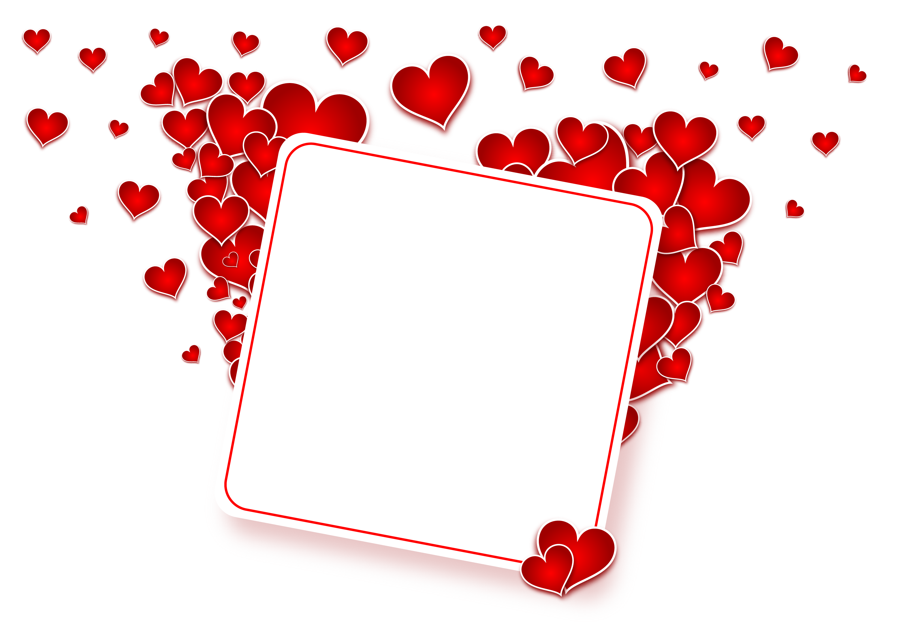 Heart Frame Corner PNG