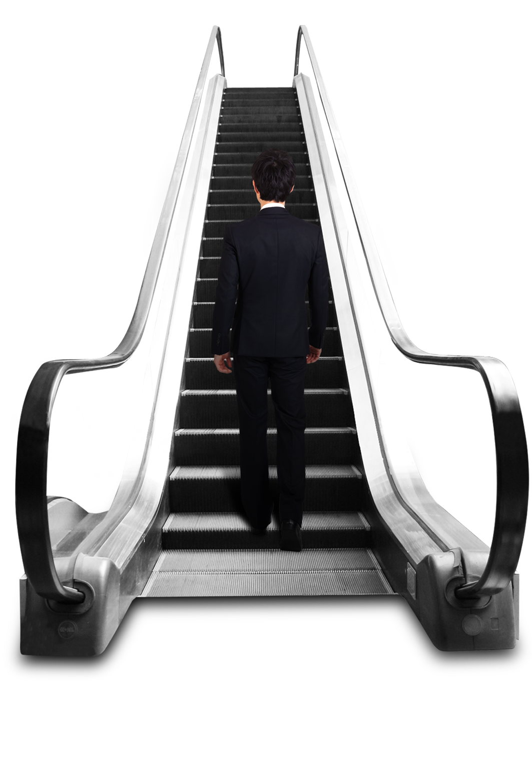 Man  on  Escalator PNG Image
