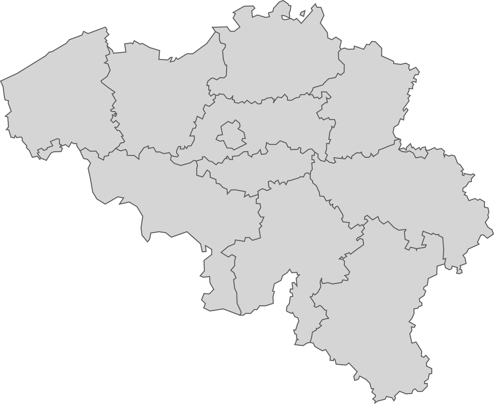 Map of Belgium PNG Image